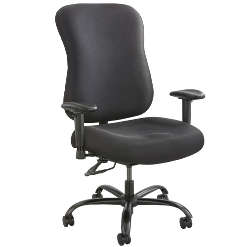Safco Optimus Big and Tall Desk Chair 400lb Capacity - 3590BL (Black)