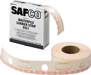 Safco Film Laminate Carrier Strips for MasterFile2 6551 ES395