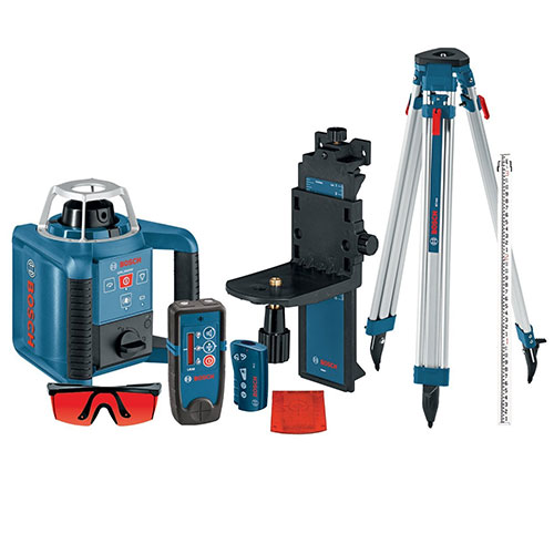 Bosch SelfLeveling Rotary Laser with Layout Beam Complete Kit