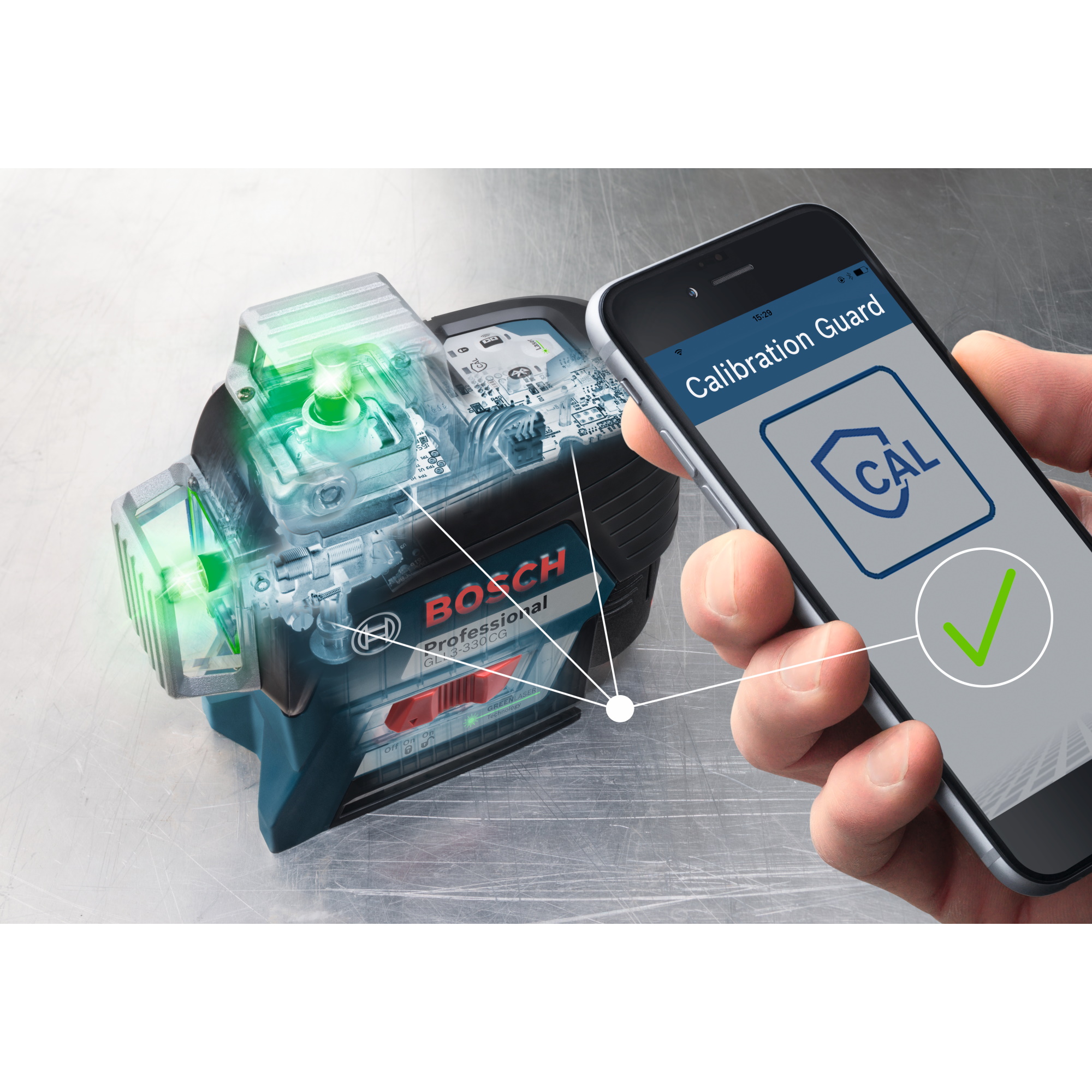 Bosch GLL3-330CG - 360 Degree Connected Green-Beam Three-Plane Leveling and Alignment-Line Laser