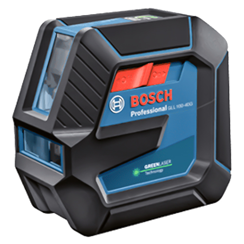 Bosch Green-Beam Self-Leveling Cross-Line Laser - GLL100-40G 