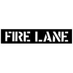 CH Hanson Large "FIRE LANE" PVC Commercial Stencil - 12" Characters - 12432 ET14995
