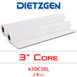 Dietzgen Laser Printer & Copier Bond Paper, 20 lb, 30" x 500' (2 Rolls) 430C30L ES1143