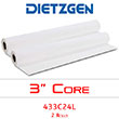 Dietzgen Laser Printer &amp; Copier Recycled Bond Paper, 20 lb, 24" x 500' (2 Rolls) 433C24L