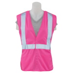 ERB S725 Women Break-Away Vest Non-ANSI, Hi-Viz Pink - (6 Sizes Available) ET13806