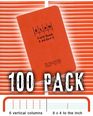 Elan Economy Field Book E64-8x4S - 100 PACK BUNDLE
