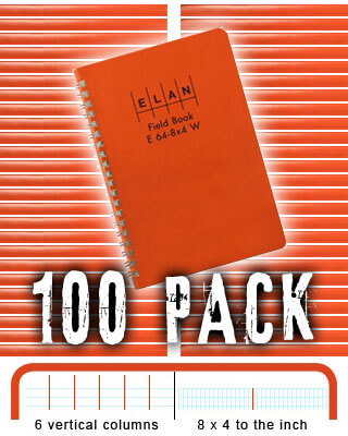 Elan Economy Field Book E64-8x4W - 100 PACK BUNDLE
