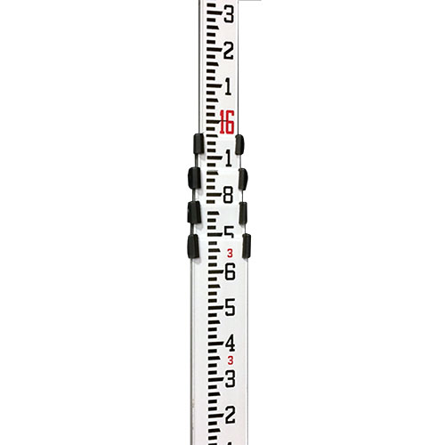  Futtura Grade Rods 16 ft. Aluminum, 4 Section Rod - ft/10ths/100ths - 06-816A