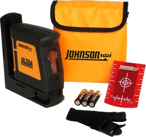 Johnson Level Self-Leveling Ultra Bright Cross-Line Laser Level 40-6625