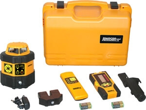 Johnson Level Electronic Self-Leveling Horizontal Rotary Laser Level 40-6537