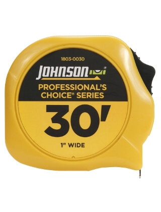 Johnson Level 30 X 1 Professionals Choice Power Tape 1803-0030