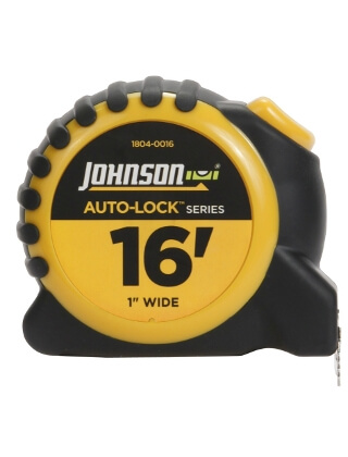 Johnson Level 16 X 1 Auto-Lock Power Tape 1804-0016