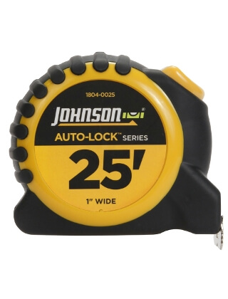 Johnson Level 25 X 1 Auto-Lock Power Tape 1804-0025