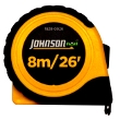 Johnson Level 8m/26' x 1" Metric/Inch Power Tape 1828-0026 ES4886