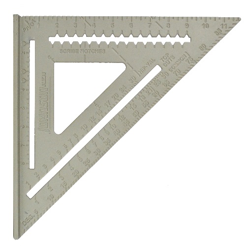 Johnson Level 12” Aluminum Rafter Angle Square RAS-120 ES4972