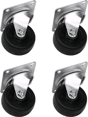 Kendall Howard Portable Server Rack Non-Locking Caster Kit 0013-2-004-00