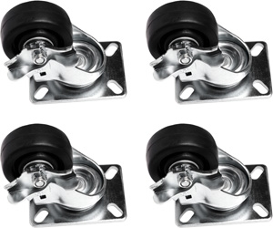 Kendall Howard Portable Server Rack Locking Caster Kit 0014-2-004-00