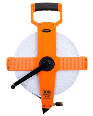 Keson OTR Series 300' Two-Sided Fiberglass Blade Measuring Tape