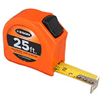 Keson Toggle Series 25 ft Short Tape Measure - Feet, 10ths, 100ths, and Inches, 8ths, 16ths - PGT181025V ET10262