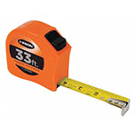 Keson Toggle Series 33 ft Short Tape Measure - Feet, 10ths, 100ths, and Inches, 8ths, 16ths - PGT181033V ET10265