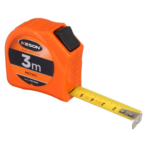 Keson Toggle Series 3m Short Tape Measure - Metric - PGT3MV