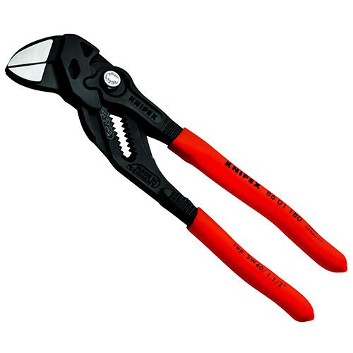 Knipex 7 1/4&quot; Pliers Wrench with Non-Slip Plastic Grip (86 01 180)