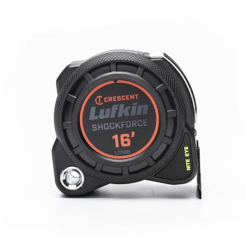 Lufkin 1-3/16&quot; x 16&#39; Shockforce Nite Eye™ G1 Dual Sided Tape Measure - L1116B-02