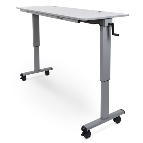 Luxor 60&quot; Adjustable Flip Top Table with Crank Handle - STAND-NESTC-60