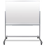 Luxor 60"W x 40"H Double-Sided Mobile Magnetic Glass Marker Board - MMGB6040 ES8847