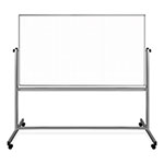 Luxor 72" x 40" Mobile Magnetic Double-Sided Ghost Grid Whiteboard - MB7240LB ET10422