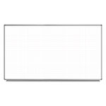 Luxor 72" x 40" Wall-Mounted Magnetic Ghost Grid Whiteboard - WB7240LB ET10437