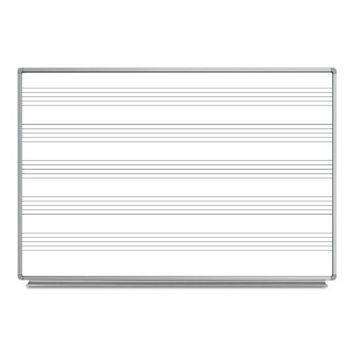  Luxor 72&quot;W x 48&quot;H Wall-Mount Music Whiteboard - WB7248M