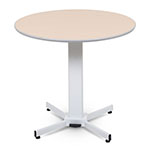 Luxor Pneumatic Adjustable Round Pedestal Table - LX-PNADJ-ROUND ES7650