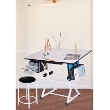 Martin Universal Design Martin Ashley Creative White Hobby Table with Stool U-DS92ST ES3861