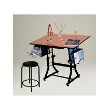 Martin Universal Design Martin Ashley Black Creative Hobby Table with Stool U-DS92STB ES3862