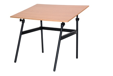 Martin Universal Design Martin Berkeley Classic Black Base with 30" x 42" Cherry wood C Top U-DS1404CW ES3893
