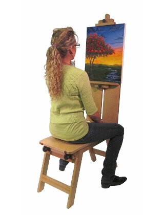 Martin Universal Design Martin Rolling Wooden Bench Style Easel 92-3050 ES4024