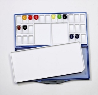 Martin Universal Design Mijello Airtight Leak Proof Fusian Watercolor 24 color Palette 92-WP3024B ES4060