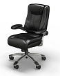 Mayline Ultimo Leather Series 600 Eco-Leather Mid-Back Chair UL630M (Black) ES4396