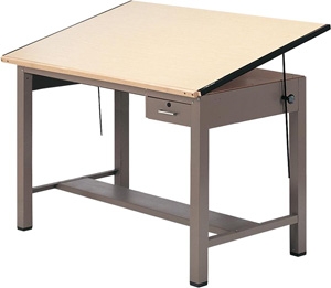 Mayline Ranger Steel Four-Post Table A Combination ES4456