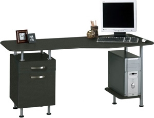 Mayline Eastwinds Espresso PC Desk with File 905