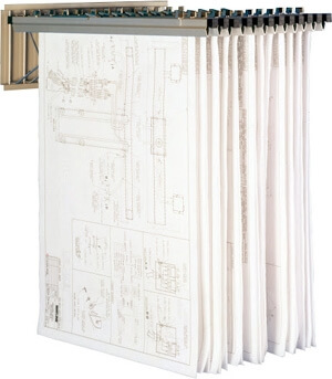Mayline Wall Rack with 12 Hangers and Clamps ES4447