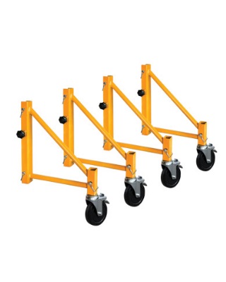 MetalTech I-CISO4 - Jobsite Series 6 Foot Baker Scaffold Outriggers - Set of 14 Inch Outriggers with Casters ES7091