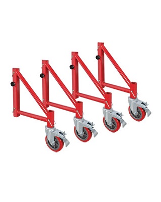 MetalTech I-BMSO4 - Buildman Series Set of 6 Inch Outriggers with Casters ES7100