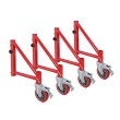 MetalTech I-BMSO4 - Buildman Series Set of 6 Inch Outriggers with Casters ES7100