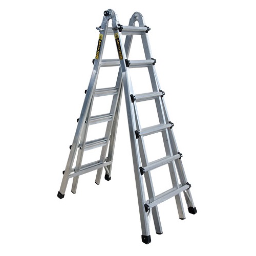 MetalTech E-MTL7300AL - 25 ft Telescoping Multi-Position Ladder