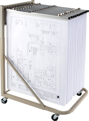 Premium Brand Rolling Blueprint Stand MRWH