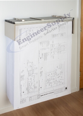 Premium Brand Blueprint Drop Lift Wall Rack DL1242 Bundle (includes Dozen 42" Clamps)