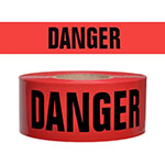 Presco Standard Red 2 mil DANGER Barricade Tape 3" x 300' - B332R21 (Case of 16 Rolls) ES9808