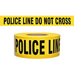 Presco Standard Yellow 2.5 mil POLICE LINE DO NOT CROSS Barricade Tape 3" x 1000' - B31022Y11 (Case of 8 Rolls) ES9811